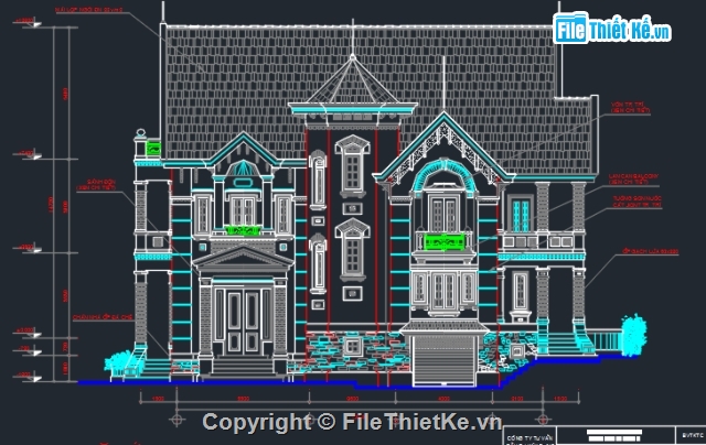 Bản vẽ,biệt thự đẹp,biệt thự đẹp 2,Bản vẽ full,Bản vẽ autocad